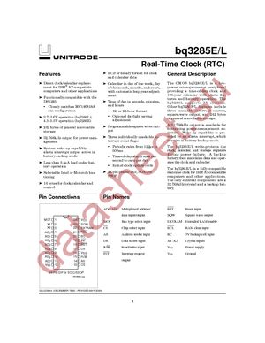 BQ3285ESSTR datasheet  